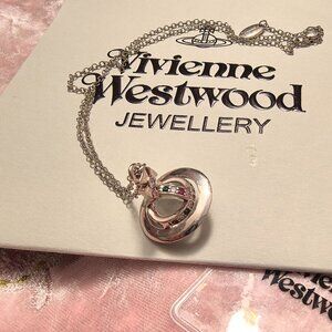 Vintage Vivienne Westwood Orb Crystal Long Necklace